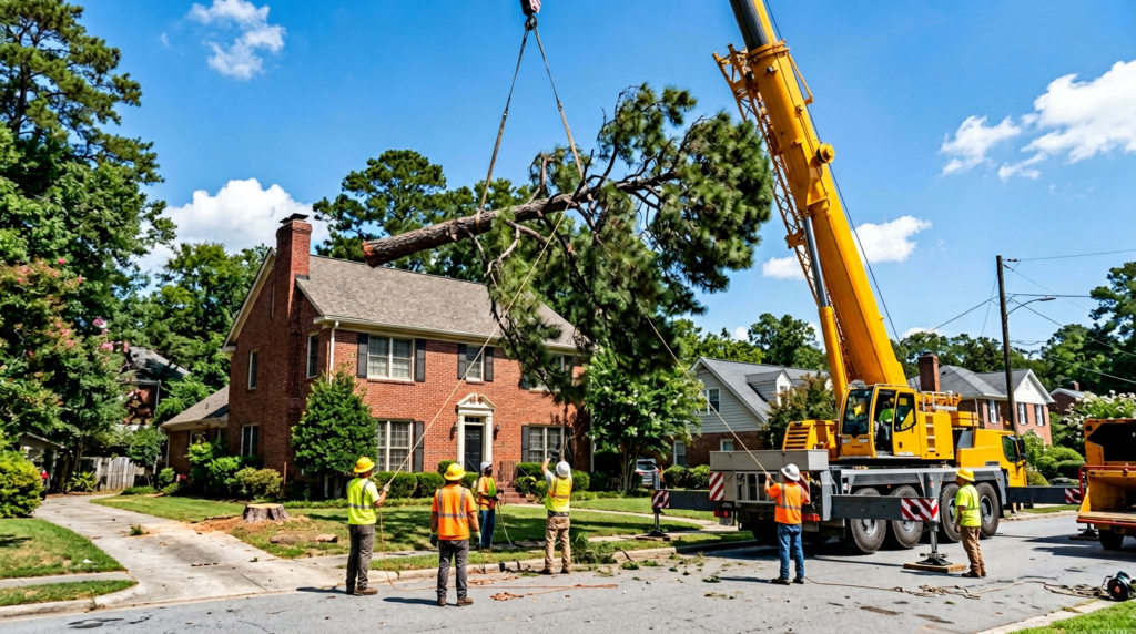 Crane Tree Removal in Columbia, SC: When Is It Necessary and What Does It Cost? | AJP Services LLC Crane Tree Removal in Columbia, SC: When Is It Necessary and What Does It Cost? | AJP Services LLC | Best Crane Tree Removal