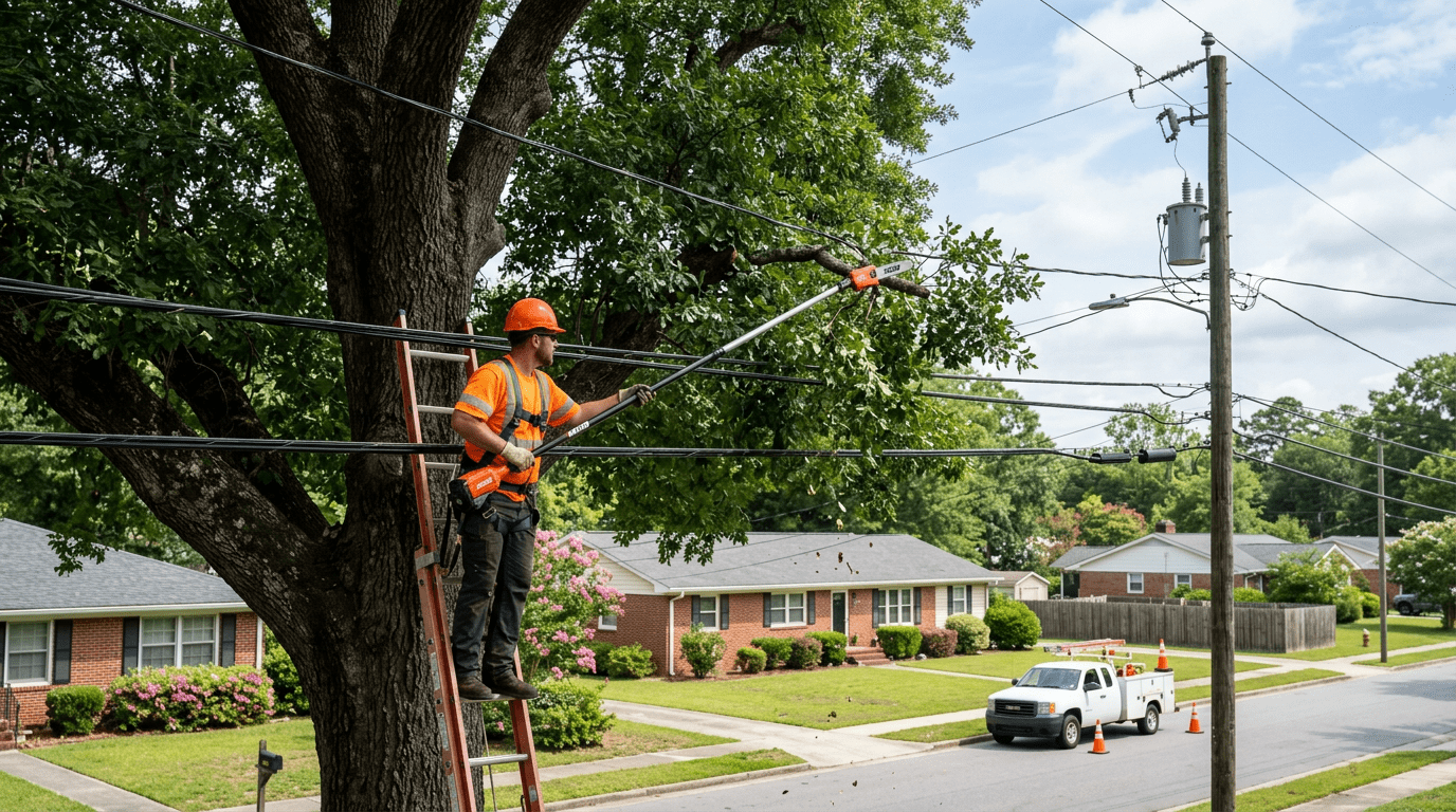 Tree Trimming Near Power Lines in SC: Rules, Risks, and Who Does the Work | AJP Services LLC | Best Tree Trimming in Newberry
